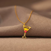 For Besties Custom Cocktail Birthstone Necklace