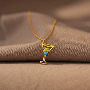 Cocktail Birthstone Necklace