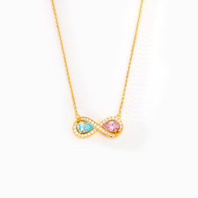 Teardrop Infinity Necklace