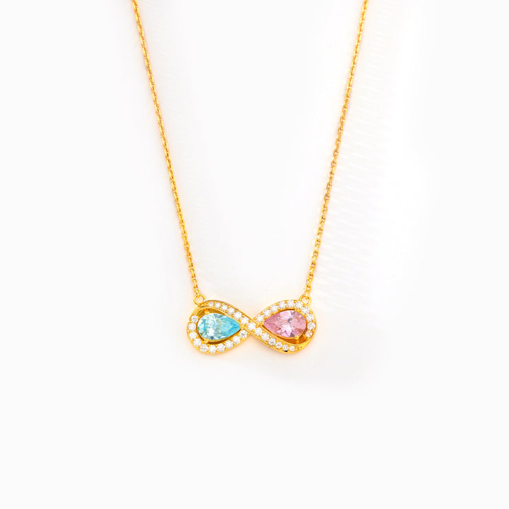 Teardrop Infinity Necklace