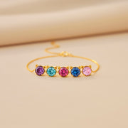 The Cat Mother 1-8 Birthstone Pet Head Bracelet
