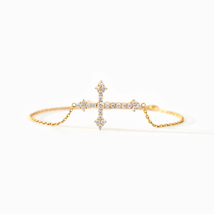 Sparkling Cross Bracelet