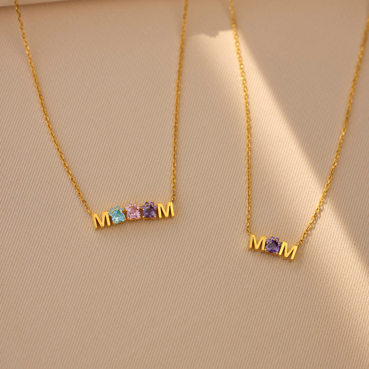 The Dog Mother 1-5 Paws Birthstones Necklace