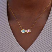 Teardrop Infinity Necklace