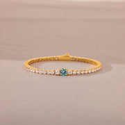December Birthstone Tennis Bracelet