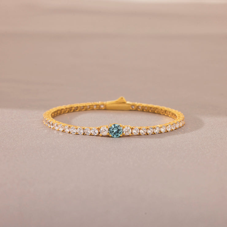 December Birthstone Tennis Bracelet