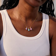 Mama's Mini Squad 1-8 Millennium Rose Birthstones Necklace