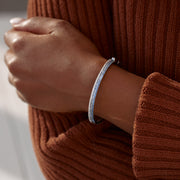 Gradient Blue Mantra Bangle