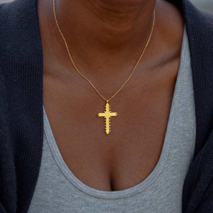 Golden Cross Necklace For Women