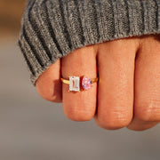 Two Birthstone Toi et Moi Ring