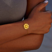 A Ray of Fucking Sunshine Golden Sunflower Bracelet