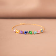 Mama’s Little Kittens 1-8 Birthstone Paw Bracelet