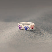 1–5 Paw Birthstone Custom Ring