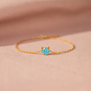 Ailurophile Birthstone Cat Bracelet