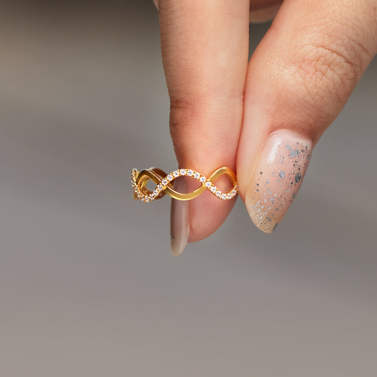 Double Wave Golden Ring