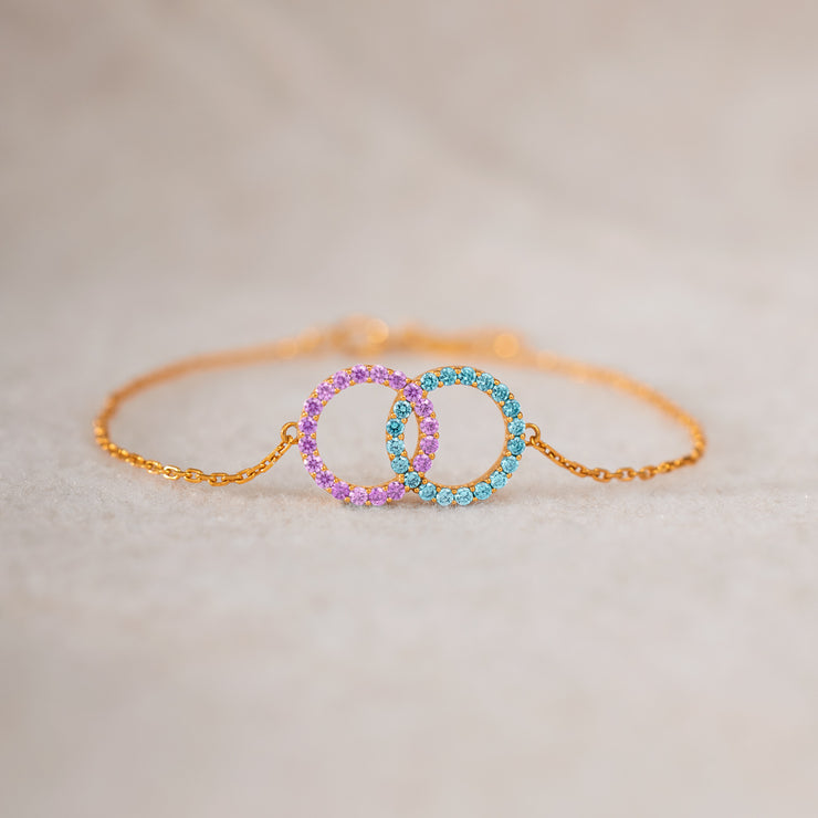 Dainty Linking Circles Bracelet