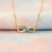 Pavé Infinity Necklace