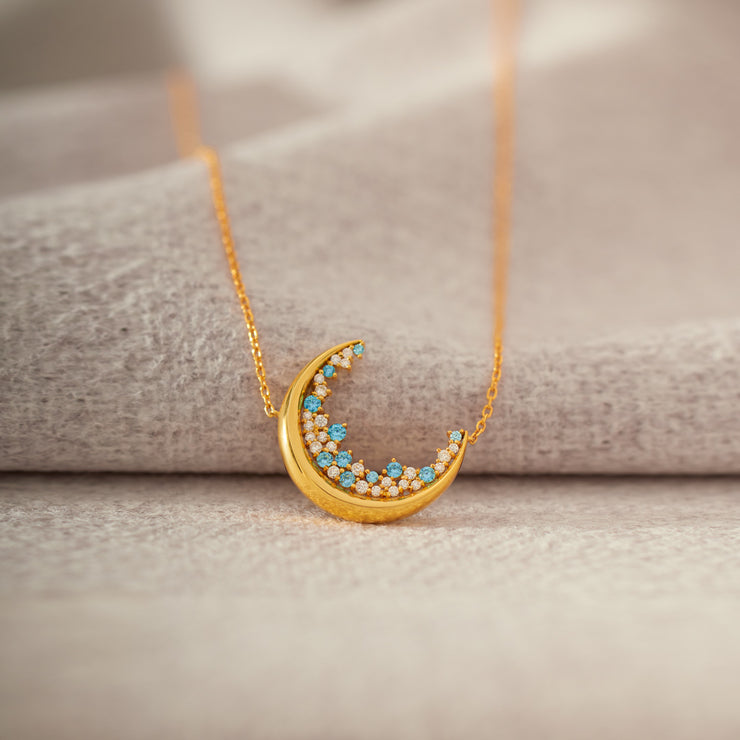 Hey Bestie Blue Moonlight Necklace