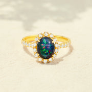 Black Opal Ring