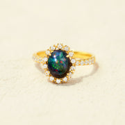 Black Opal Ring