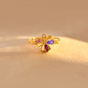 1–6 Petals Birthstones Ring