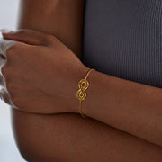 Hollow Infinity Bracelet