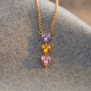 Vertical Heart Necklace