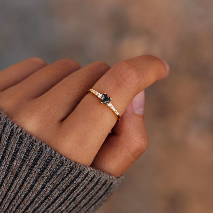 Like Mother Like Daughter Dainty Matching Heart-Cut Ring