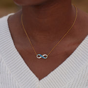 Pavé Infinity Necklace