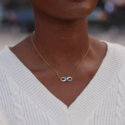 Pavé Infinity Necklace