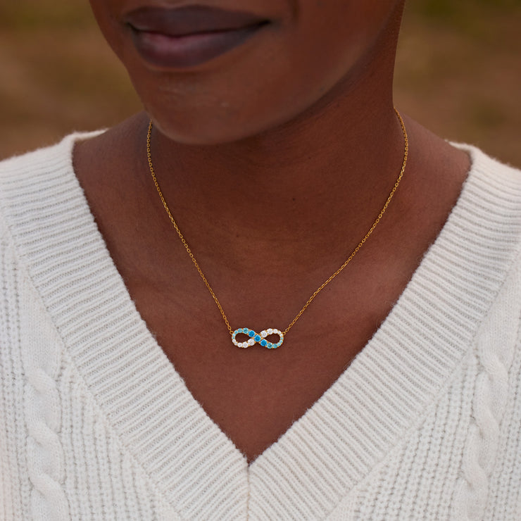 Pavé Infinity Necklace