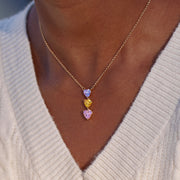 Vertical Heart Necklace