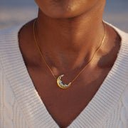 Hey Bestie Blue Moonlight Necklace