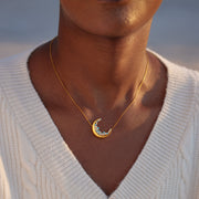 Hey Bestie Blue Moonlight Necklace