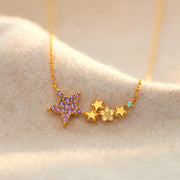 1-8 Star Birthstone Necklace