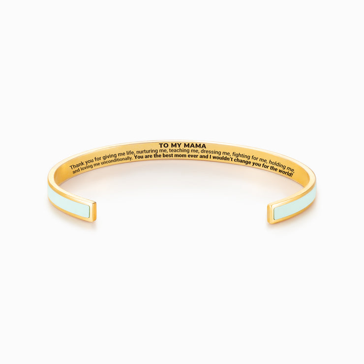 Mama Loves Me Unconditionally Color Bangle