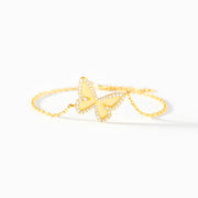 Brushed Golden Butterfly Bracelet 