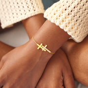 A Bond Blessed By God Double Cross Bracelet