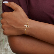 Sparkling Cross Bracelet