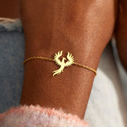 Rise Up From That Fire Golden Phoenix Charm Bracelet