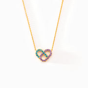 Birthstone Love Lock Necklace