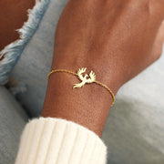 Rise Up From That Fire Golden Phoenix Charm Bracelet