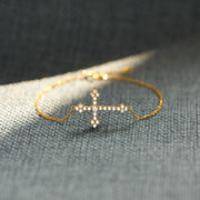 Sparkling Cross Bracelet