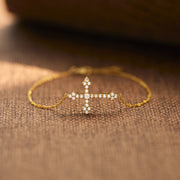 Sparkling Cross Bracelet