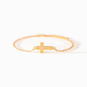 Let Them Opal Cross Bracelet