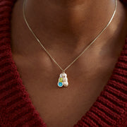 We Are Besties 2-5 Birthstone Peanut Necklace