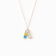 We Are Besties 2-5 Birthstone Peanut Necklace