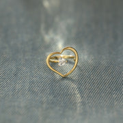Embracing Heart Ring