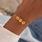 1-8 Birthstone Rose Bracelet