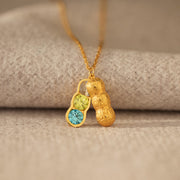 1-5 Birthstone Peanut Necklace